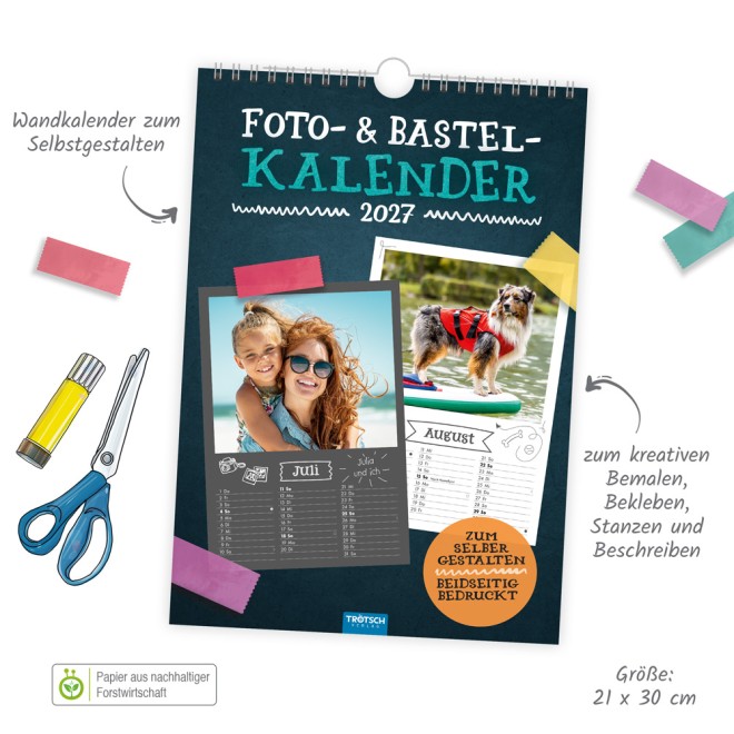 Foto- und Bastelkalender A4 2027