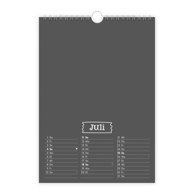 Foto- und Bastelkalender A4 2027