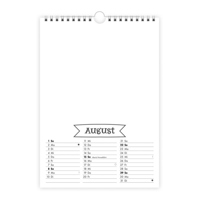 Foto- und Bastelkalender A4 2027