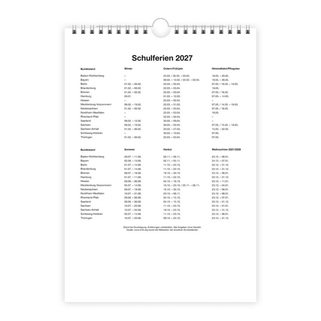 Foto- und Bastelkalender A4 2027