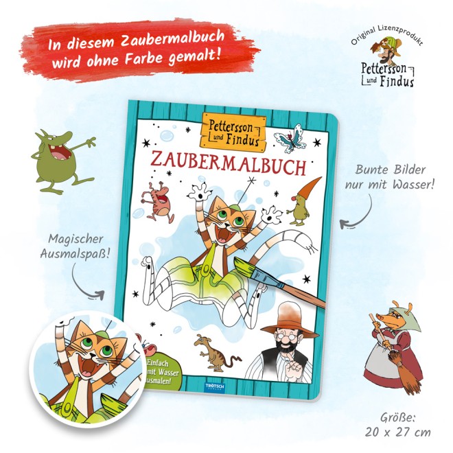 PETTERSSON & FINDUS Zaubermalbuch