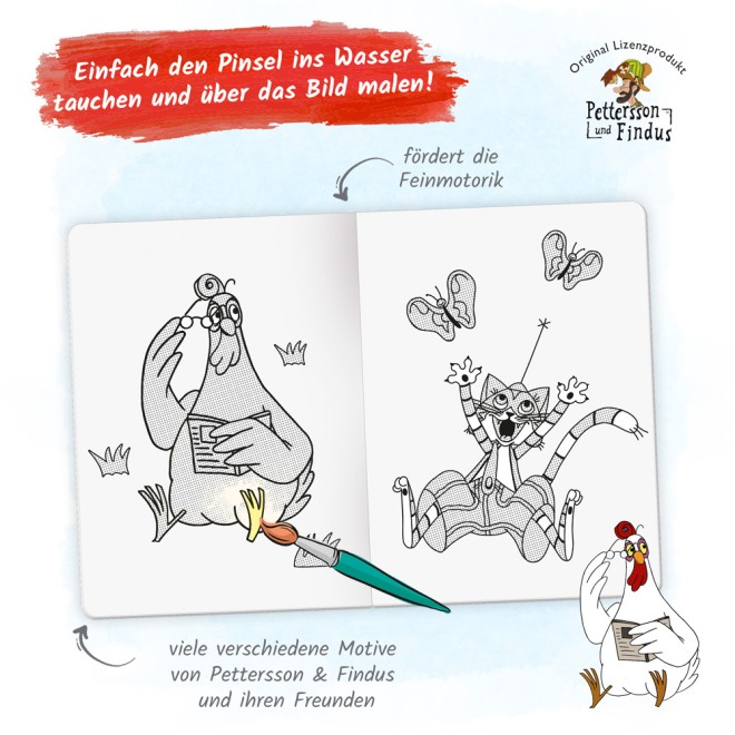PETTERSSON & FINDUS Zaubermalbuch