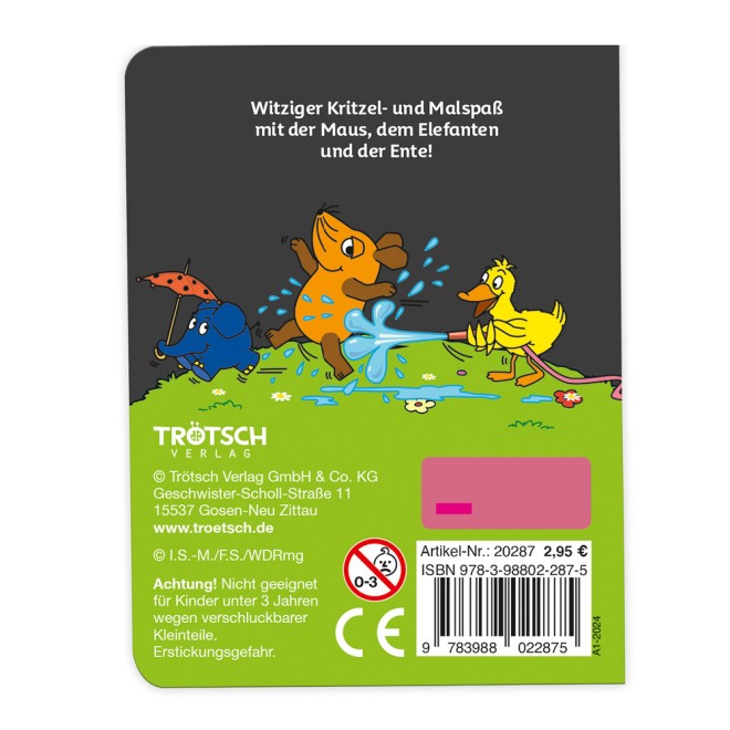 DIE MAUS Mini-Kratzblock "Im Urlaub"