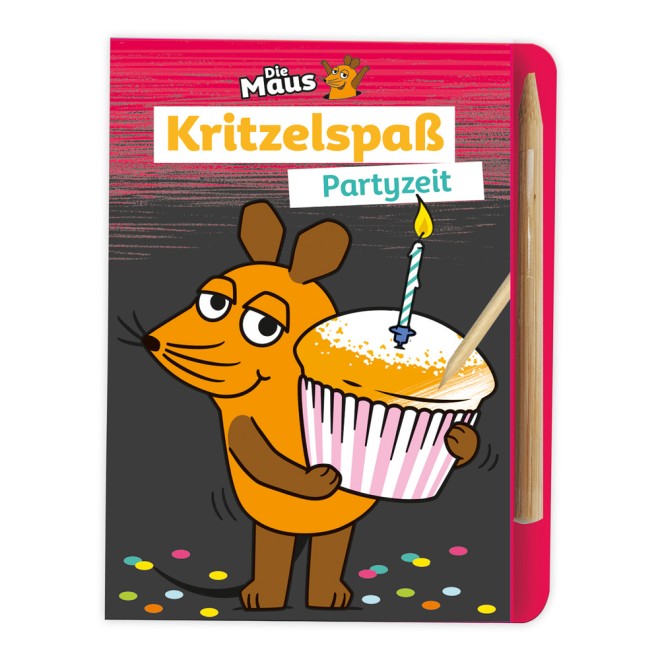 DIE MAUS Mini-Kratzblock "Partyzeit"