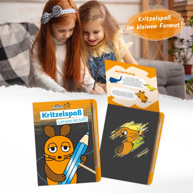 DIE MAUS Mini-Kratzblock "Lernen"
