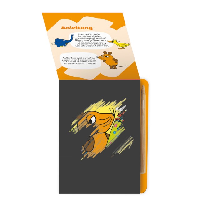 DIE MAUS Mini-Kratzblock "Lernen"