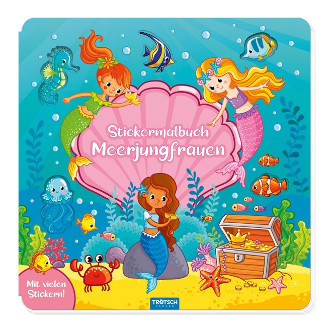 Stickermalbuch "Meerjungfrauen"