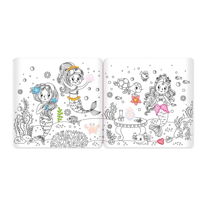 Stickermalbuch "Meerjungfrauen"