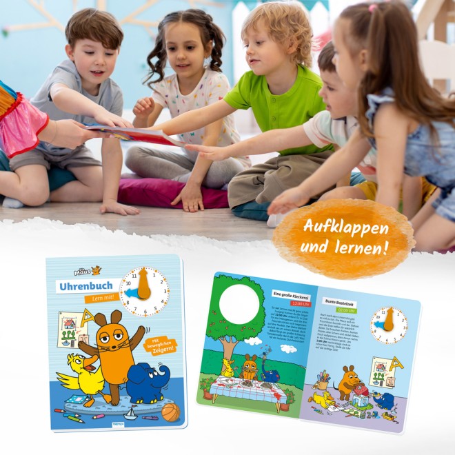 Die Maus Uhrenbuch Lern mit!