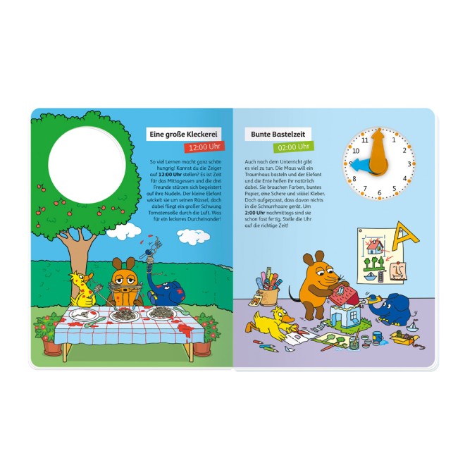 Die Maus Uhrenbuch Lern mit!
