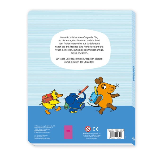 Die Maus Uhrenbuch Lern mit!