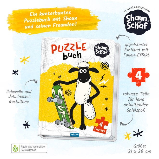 Shaun das Schaf Puzzlebuch
