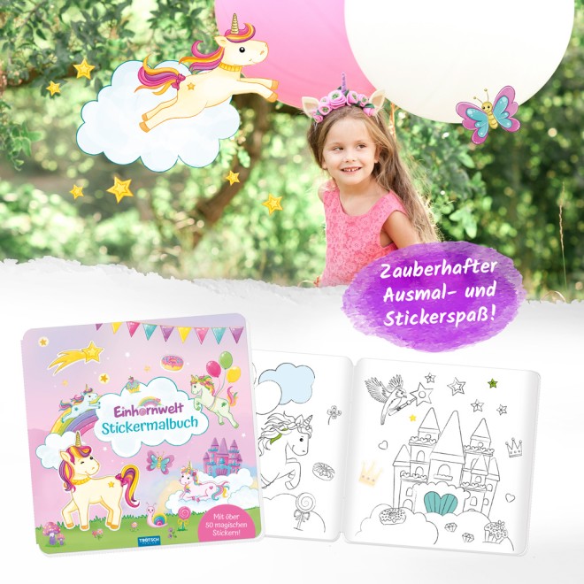 Stickermalbuch "Einhornwelt"
