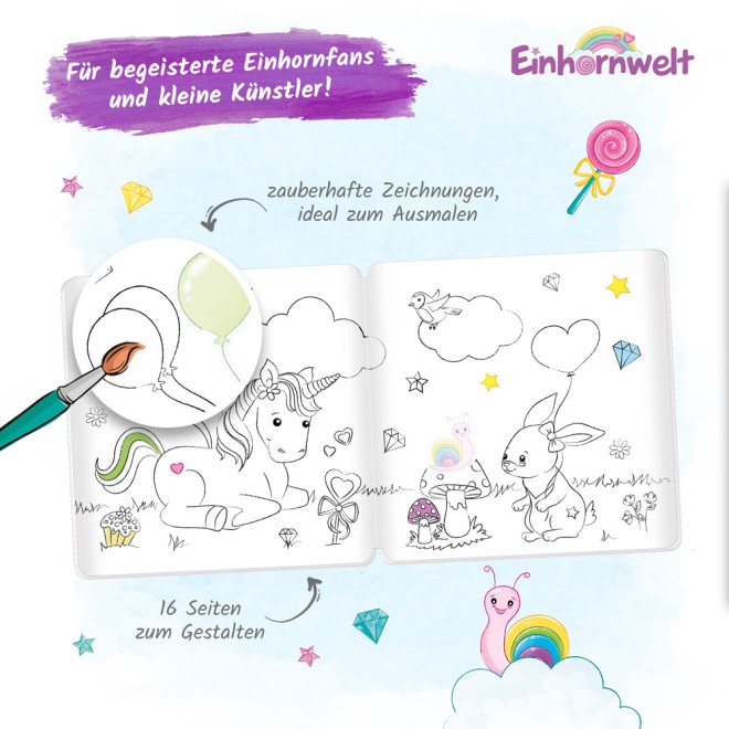 Stickermalbuch "Einhornwelt"