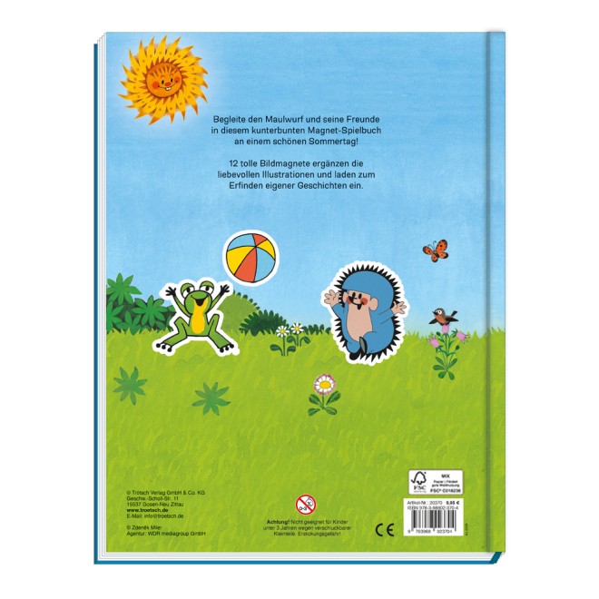 Der kleine Maulwurf Magnet - Spielbuch Pappenbuch mit Magneten