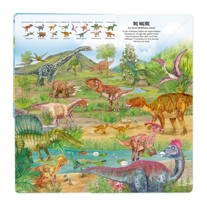 Klapp-Auf-Wimmelbuch Dinos