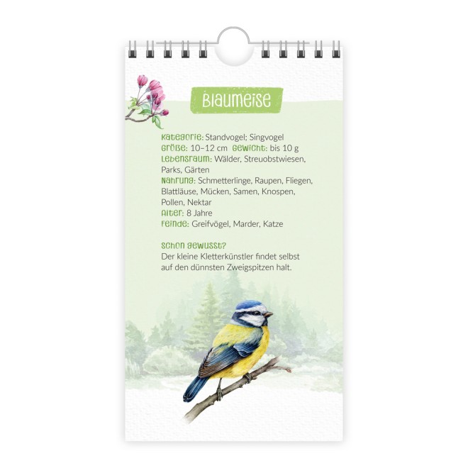 Geburtstagskalender "Unsere Vogelwelt"