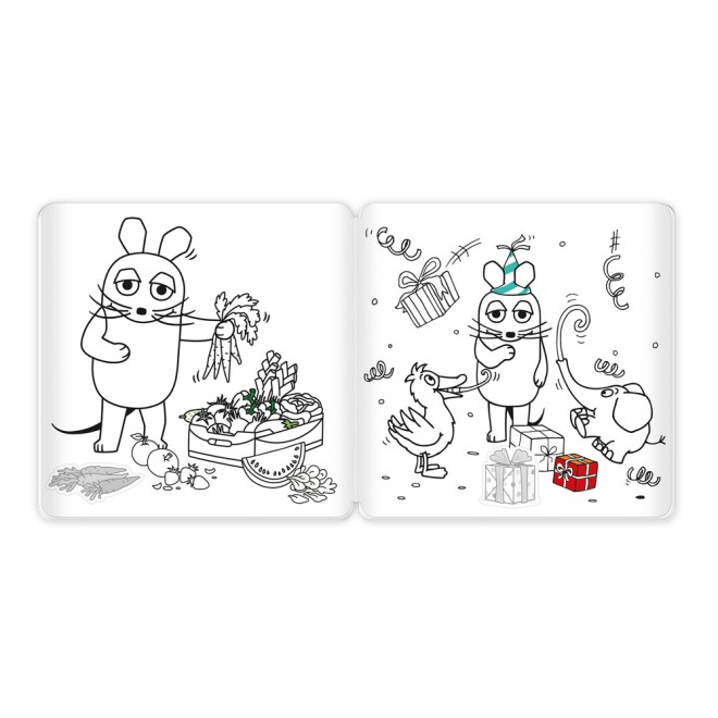 Die Maus Stickermalbuch
