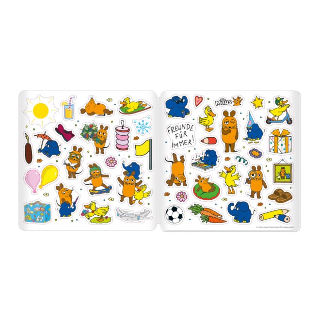 Die Maus Stickermalbuch