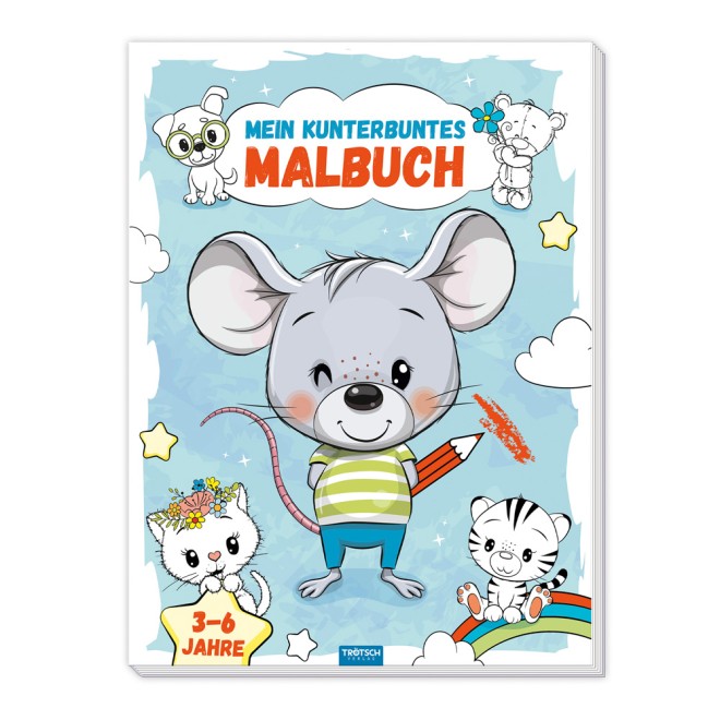 Mein kunterbuntes Malbuch