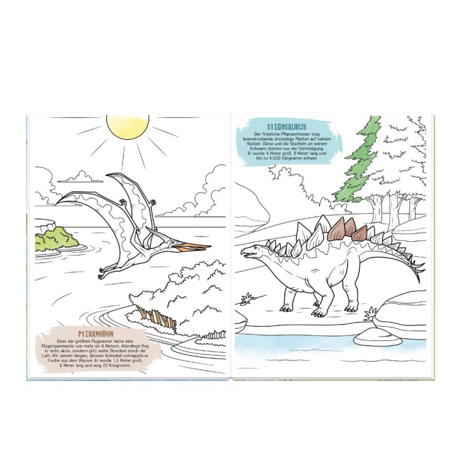 Malbuch DINO mit Figuren S2