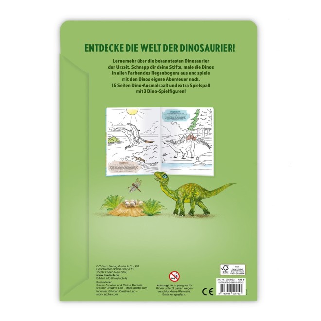 Malbuch DINO mit Figuren S2