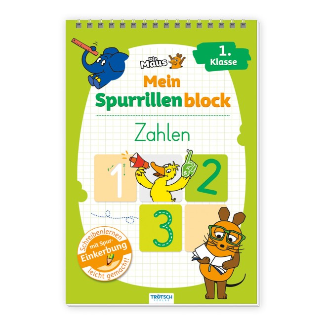 Spurrilleblock DIE MAUS Zahlen