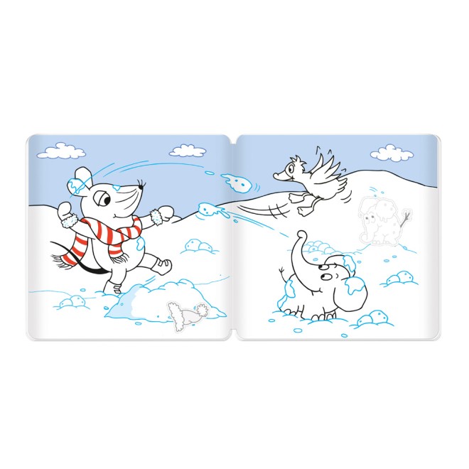Die Maus Stickermalbuch Winter Malbuch mit Stickern | Ab 4 Jahren
