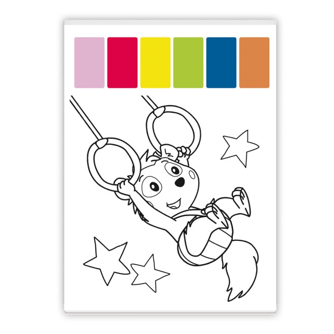 Ausmalblock BOBO Farbpalette
