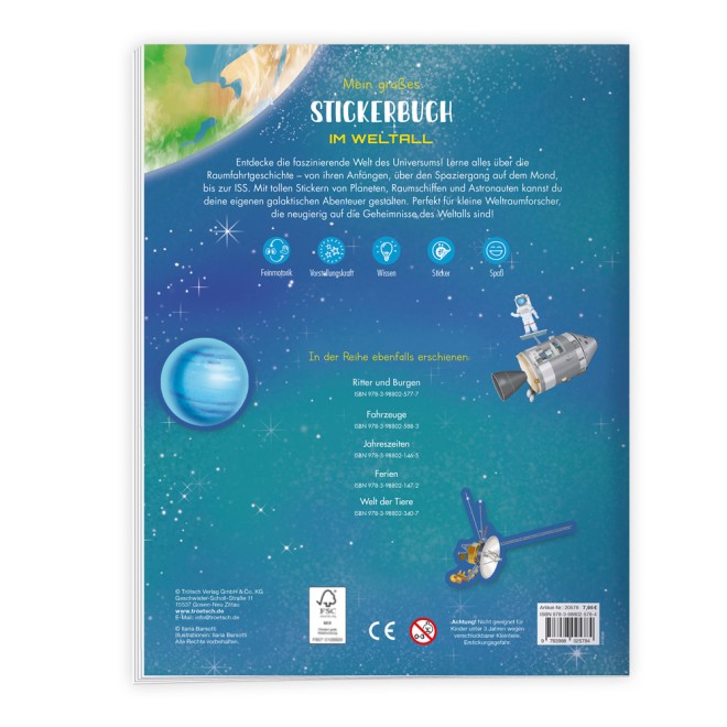 großes Stickerbuch - Im Weltall