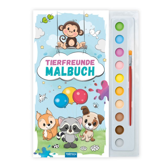 Malbuch Tuschkasten Tierfreunde