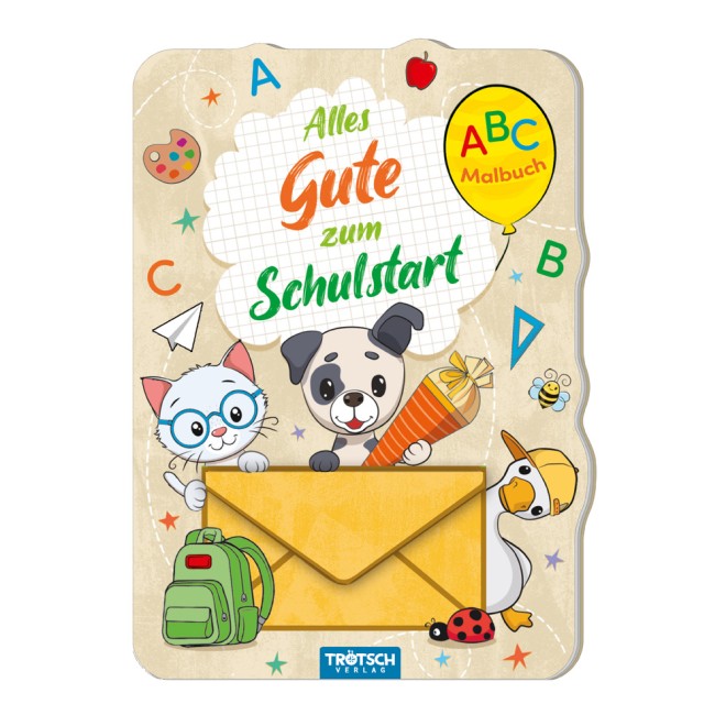 ABC-Malbuch mit Geldtasche