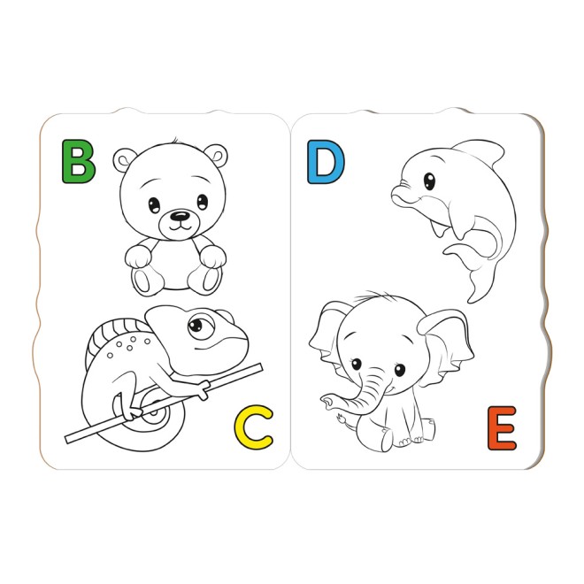 ABC-Malbuch mit Geldtasche