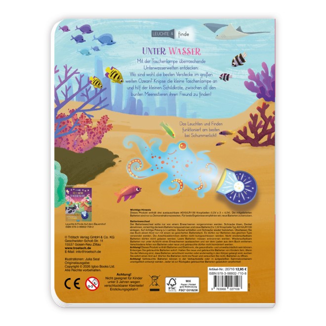 Taschenlampenbuch Leuchte und finde Unter Wasser
