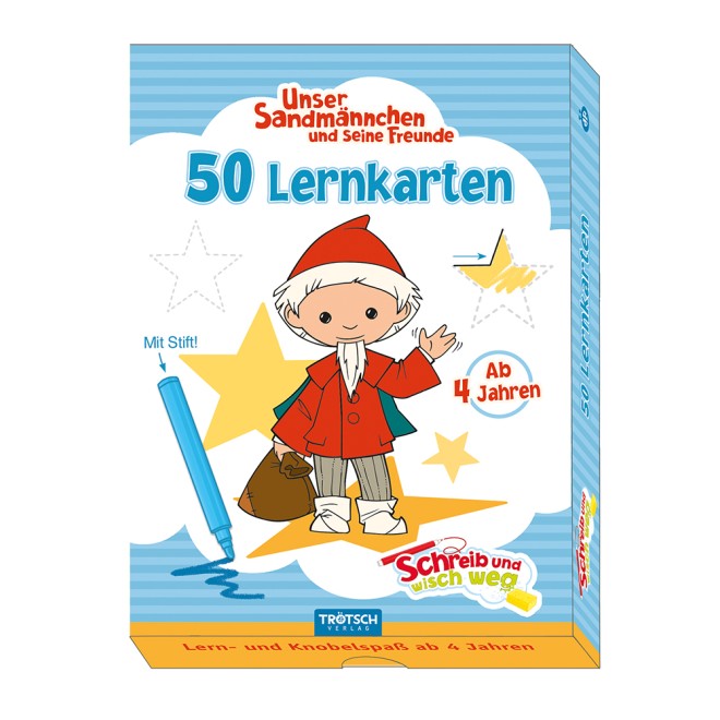 UNSER SANDMÄNNCHEN Lernkarten Schreib und wisch weg