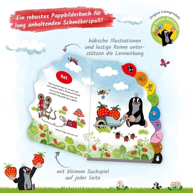 DER KLEINE MAULWURF Registerbuch "Farben"