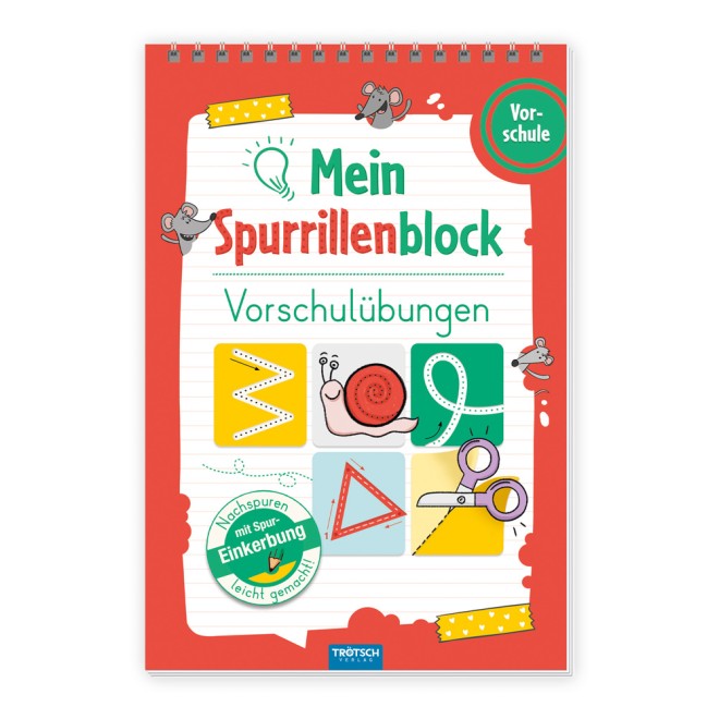 Spurrillenblock Vorschulübung