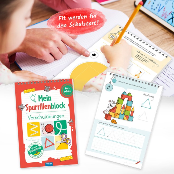 Spurrillenblock Vorschulübung