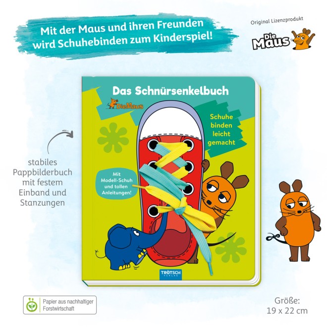 DIE MAUS Schnürsenkel-Buch