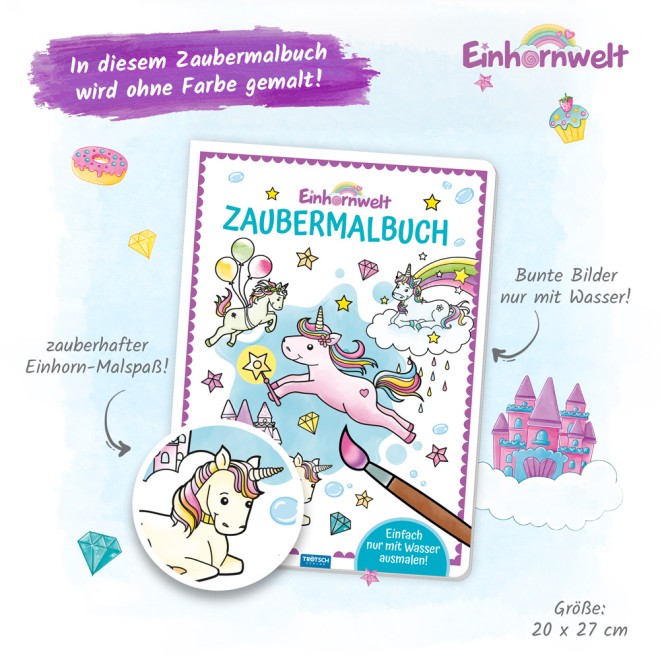 Zaubermalbuch "Einhornwelt"