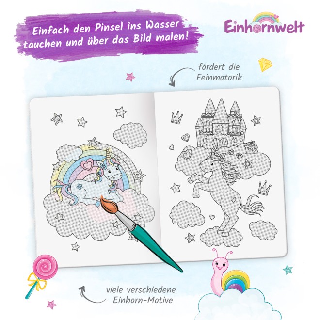 Zaubermalbuch "Einhornwelt"