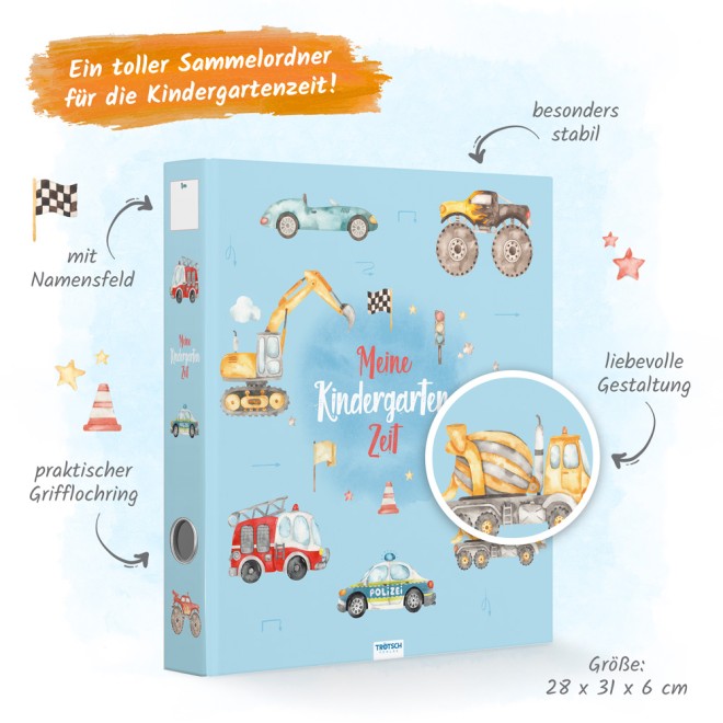 Ordner Kindergarten "Fahrzeuge"