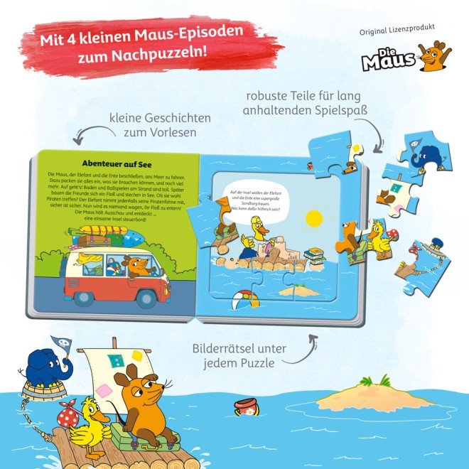 DIE MAUS Puzzlebuch quadratisch