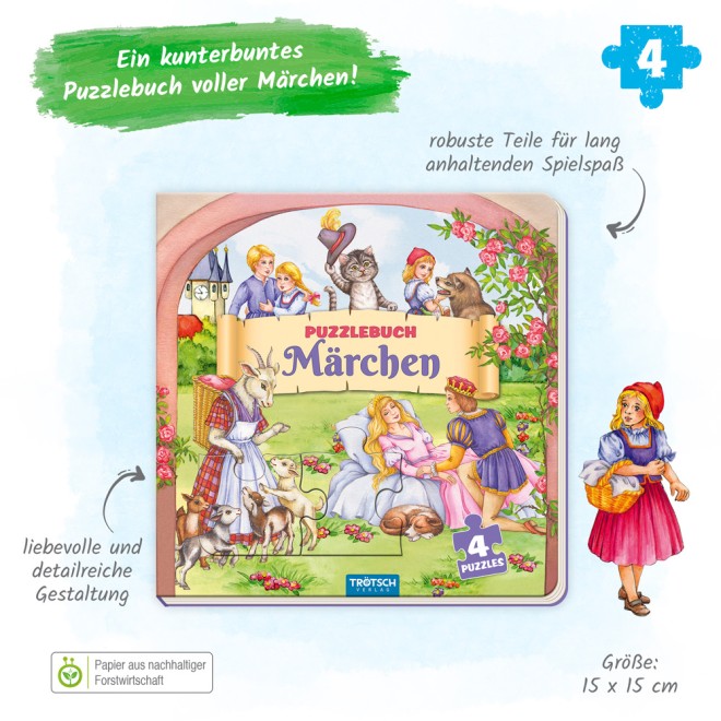 Puzzlebuch quadratisch "Märchen"