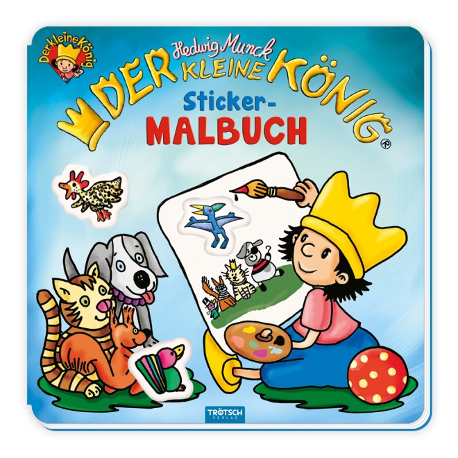 DER KLEINE KÖNIG Stickermalbuch