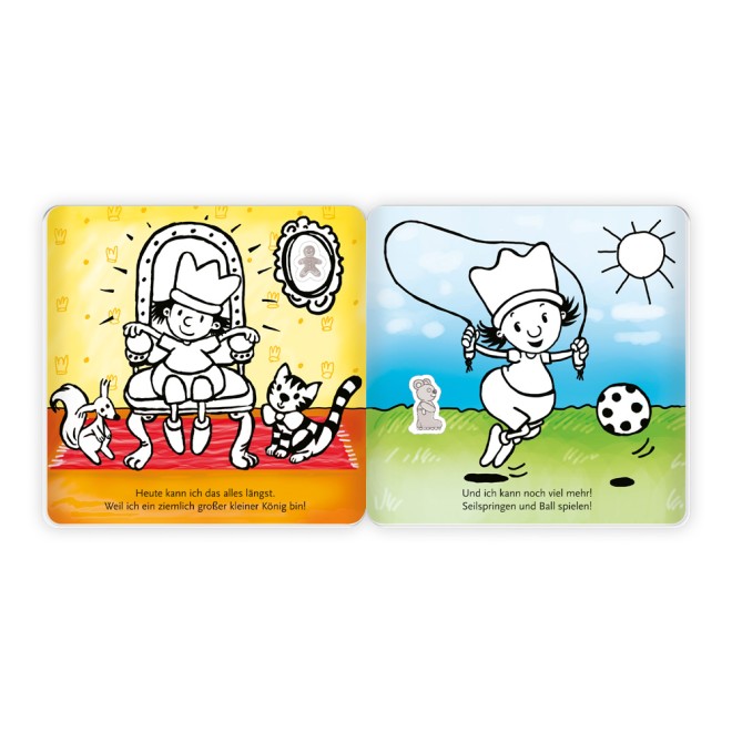DER KLEINE KÖNIG Stickermalbuch