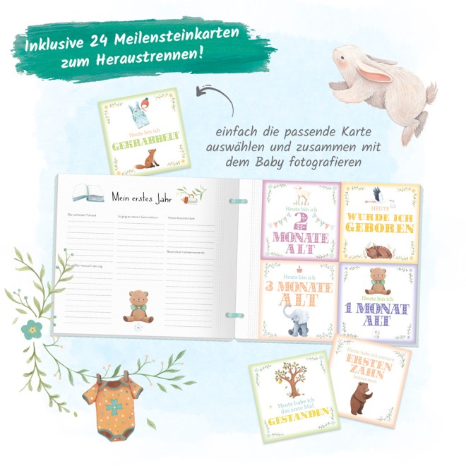 Babyalbum Unser Baby -Das erste Jahr