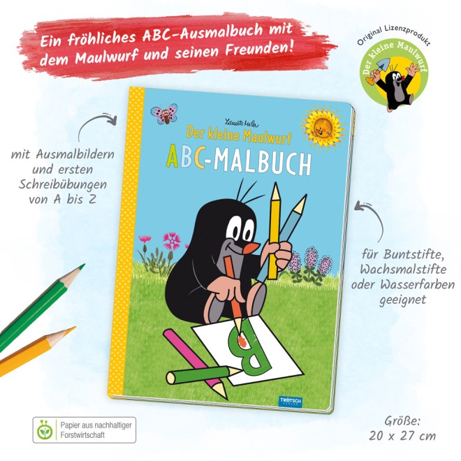 DER KLEINE MAULWURF ABC-Malbuch
