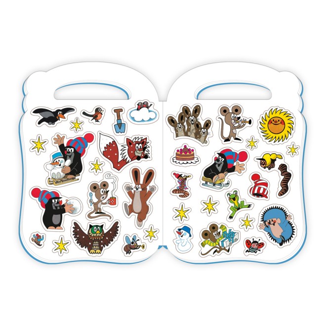 Der kleine Maulwurf Sticker Malbuch Winter