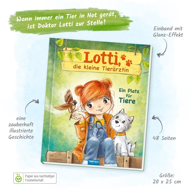 Vorlesebuch Lotti, die kleine Tierärztin "Ein Platz für Tiere"